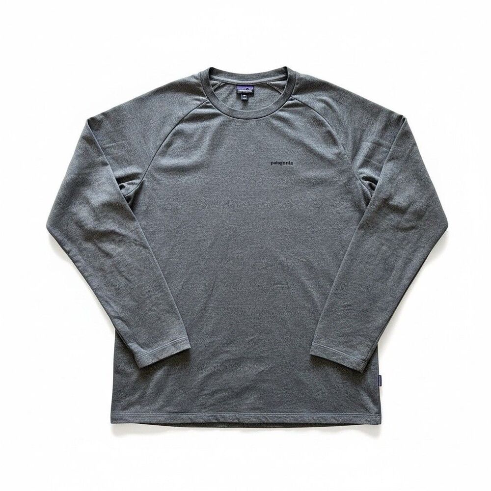 Patagonia Men’s XXL P-6 Logo Lightweight Crew Sweatshirt Forge Grey FGE - Picture 2 of 9